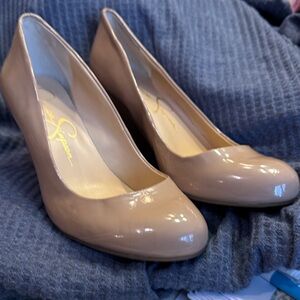 Jessica Simpson Nude Heels wedges